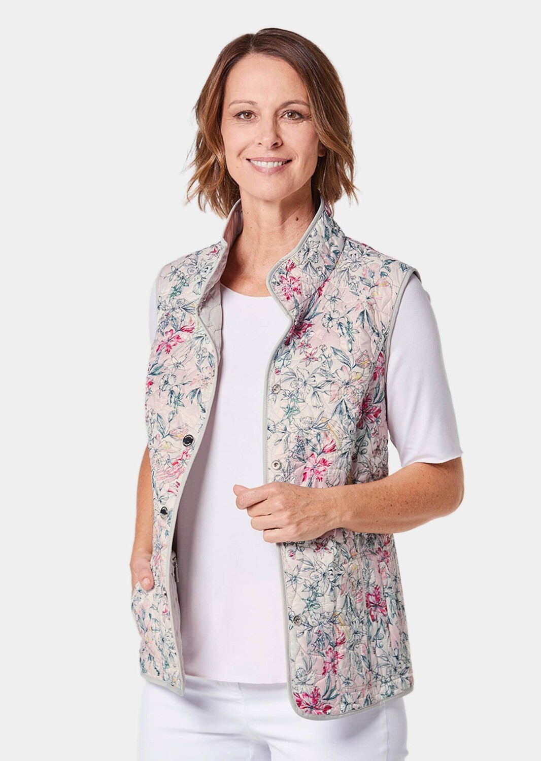 Утепленный жилет GOLDNER Steppwende, цвет rosé/grau/gemustert
Утепленный жилет GOLDNER Steppwende, цвет rosé/grau/gemustert