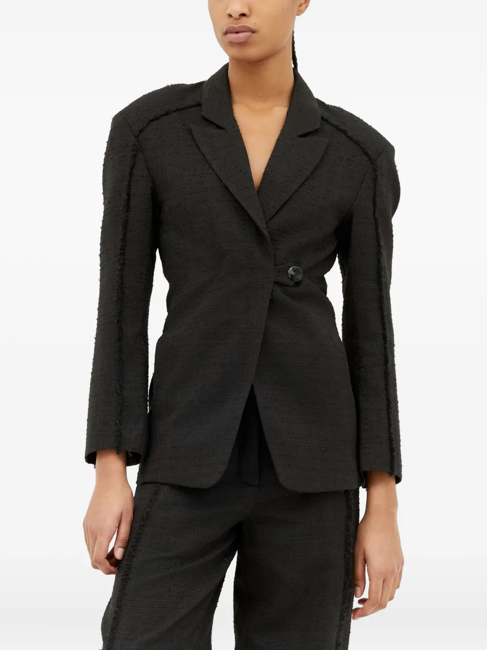 Твидовый пиджак GANNI, черный
Твидовый пиджак GANNI, черный