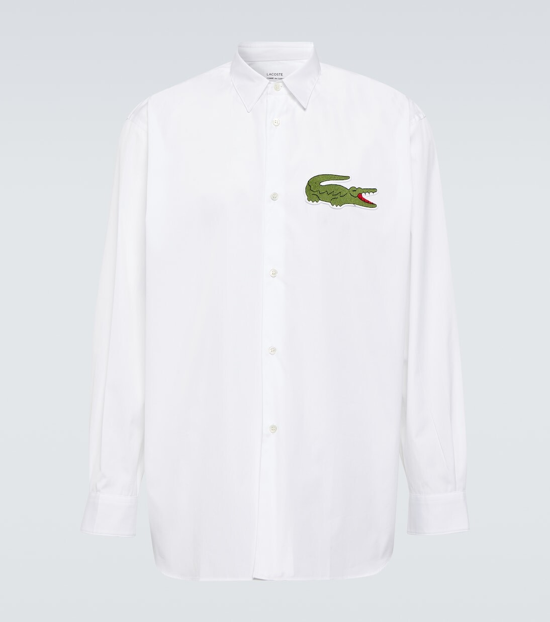 Рубашка из хлопкового поплина с логотипом x lacoste Comme Des Garçons Shirt, белый
Рубашка из хлопкового поплина с логотипом x lacoste Comme Des Garçons Shirt, белый