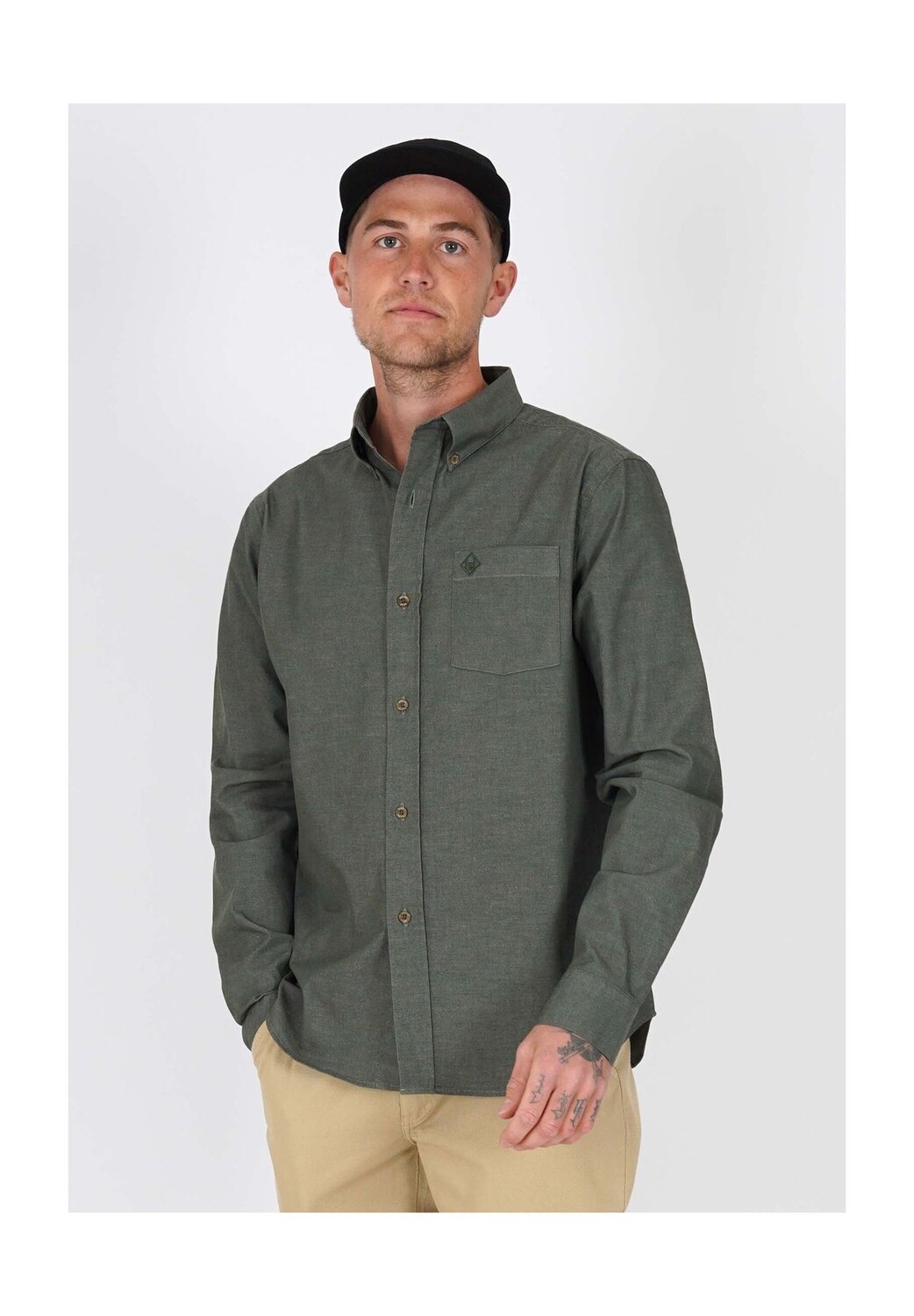 Базовая рубашка HONESTY RULES, оливковый
Базовая рубашка HONESTY RULES, оливковый