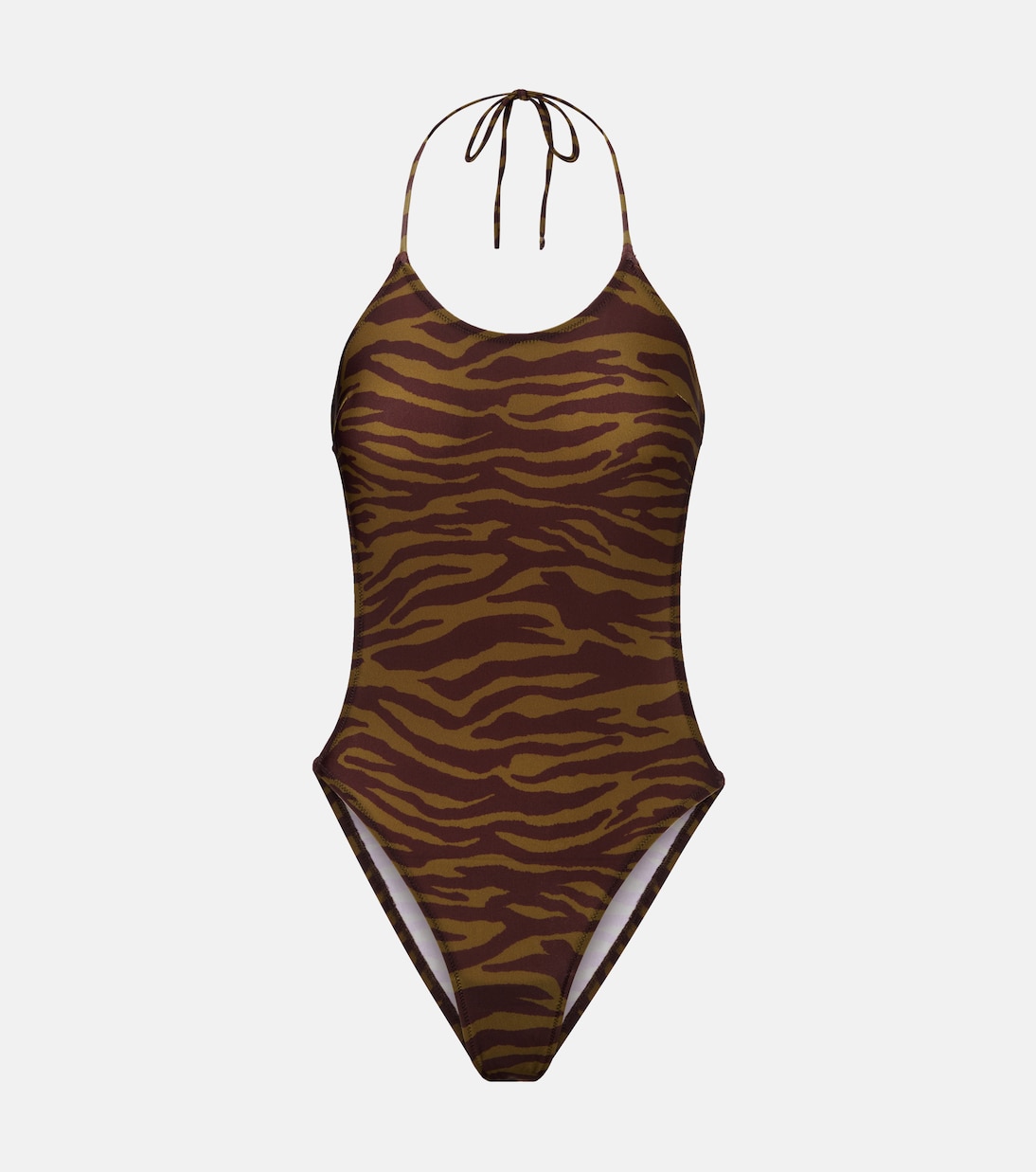 Купальник-халтер в полоску зебры The Attico, Dark Green/ Dark Green
Купальник-халтер в полоску зебры The Attico, Dark Green/ Dark Green