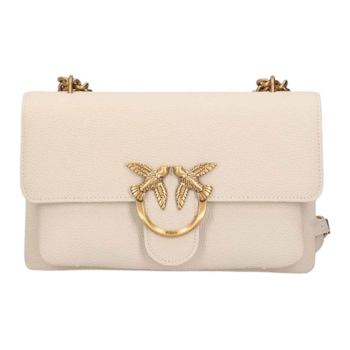 PINKO Кожаная сумка через плечо миниатюрная женская белая
PINKO Кожаная сумка через плечо миниатюрная женская белая