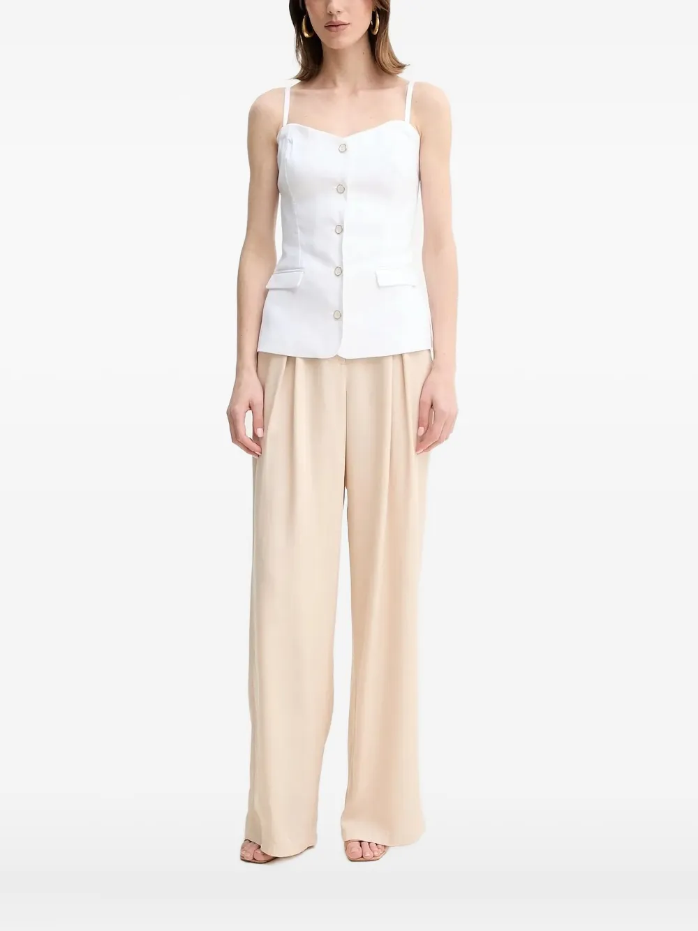 Топ-корсет на пуговицах Guess Usa, белый
Топ-корсет на пуговицах Guess Usa, белый