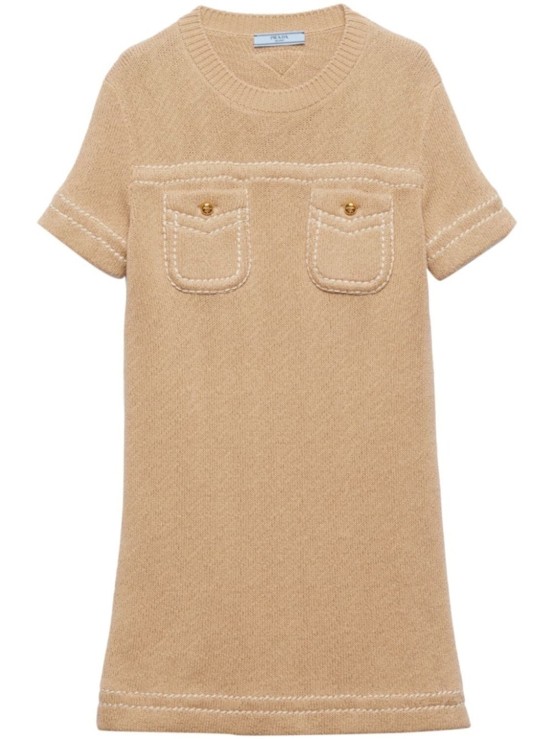 Prada трикотажное хлопковое мини-платье, нейтральный цвет
Prada трикотажное хлопковое мини-платье, нейтральный цвет