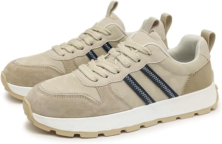 Мужские модные спортивные кроссовки из микрофибры и кожи, удобные для ходьбы, повседневные с шнуровкой, противоскользящие спортивные обувь Meixi Mobile, Apricot Color
Мужские модные спортивные кроссовки из микрофибры и кожи, удобные для ходьбы, повседневные с шнуровкой, противоскользящие спортивные обувь Meixi Mobile, Apricot Color