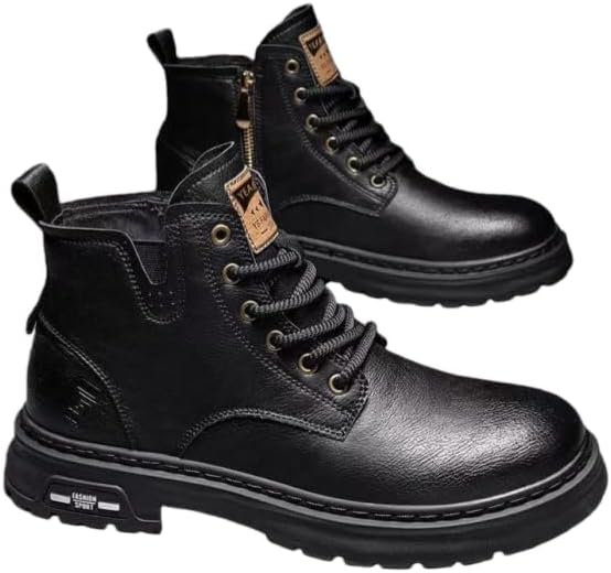 Модные мужские повседневные кроссовки средней высоты в стиле рабочей одежды, Универсальная обувь для подростков, верх из резины, застежка без шнурков, однотонные Minlaidian, черный
Модные мужские повседневные кроссовки средней высоты в стиле рабочей одежды, Универсальная обувь для подростков, верх из резины, застежка без шнурков, однотонные Minlaidian, черный