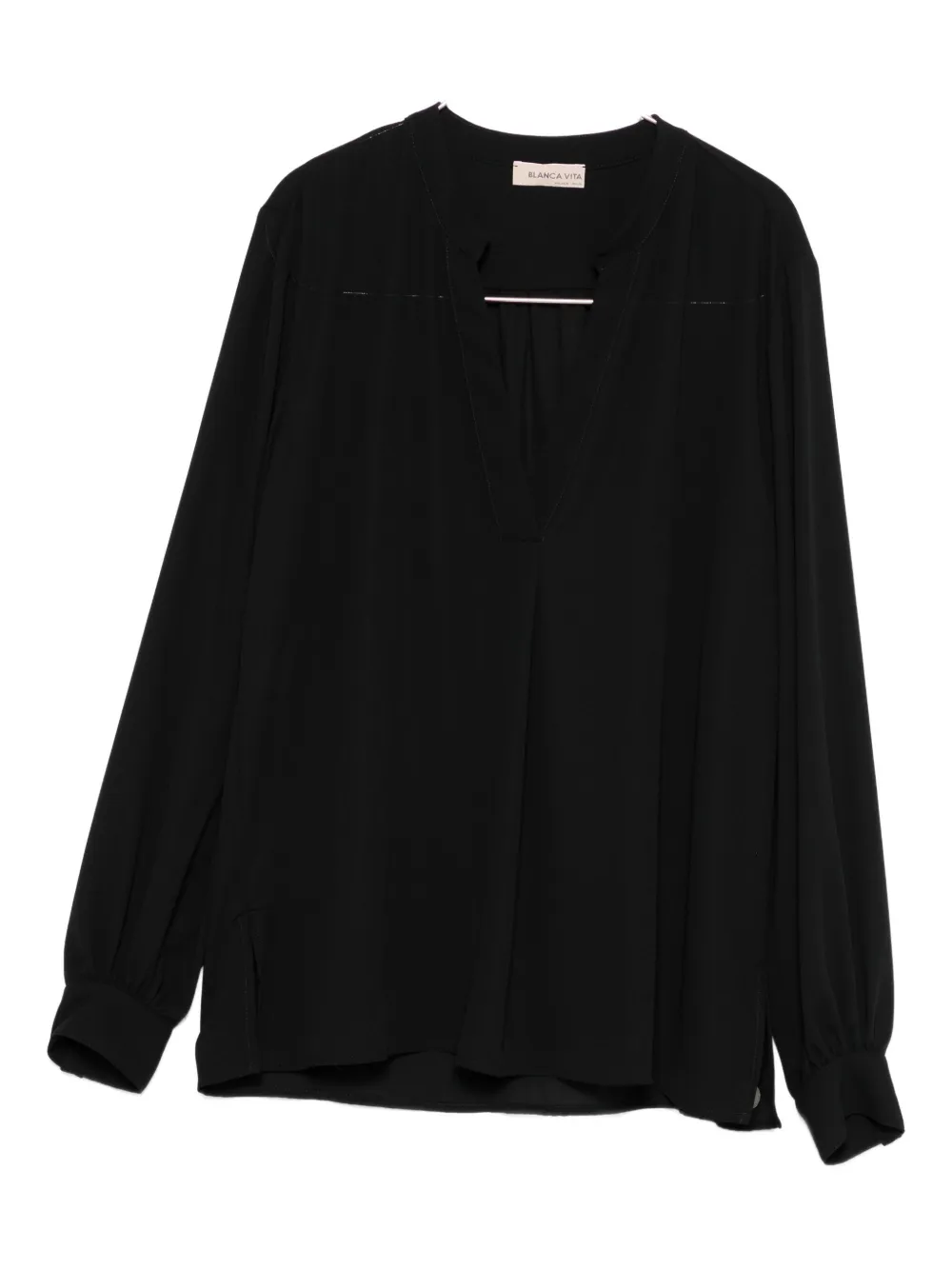 Блузка с V-образным вырезом и длинными рукавами Blanca Vita, черный
Блузка с V-образным вырезом и длинными рукавами Blanca Vita, черный