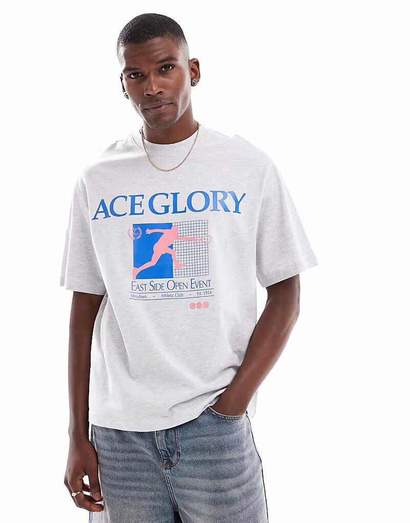 Серая футболка Bershka с принтом Race Glory
Серая футболка Bershka с принтом Race Glory