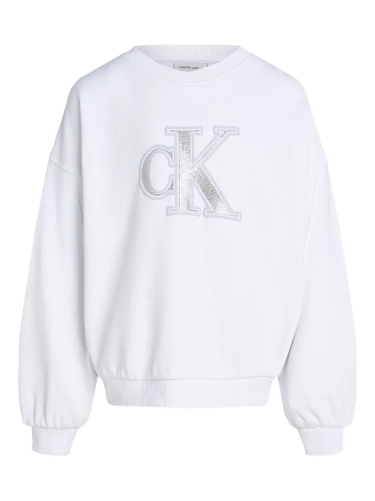 Толстовка с логотипом Calvin Klein Kids, белый 
Толстовка с логотипом Calvin Klein Kids, белый