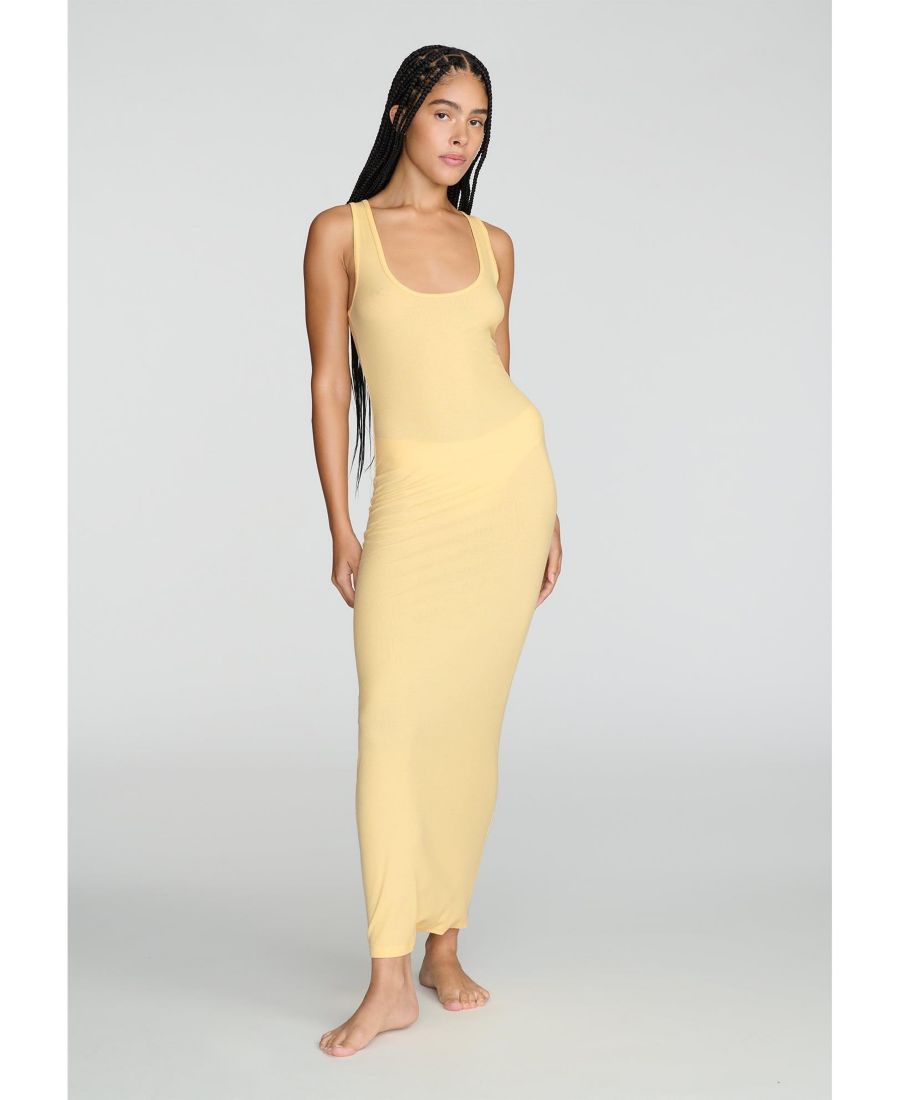 Женское платье миди из модального шелка в рубчик CUUP, Honey
Женское платье миди из модального шелка в рубчик CUUP, Honey