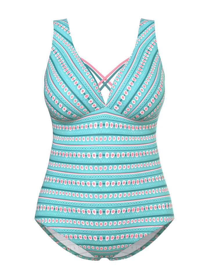 Купальник Ulla Popken, бирюзовый
Купальник Ulla Popken, бирюзовый