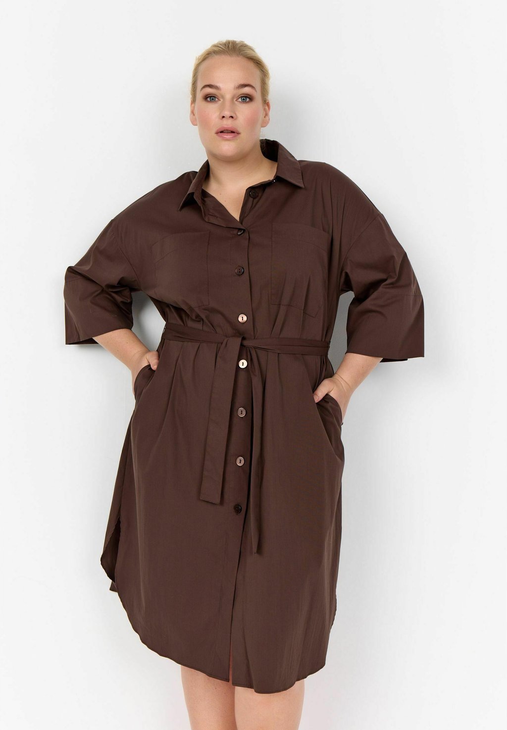 Платье-рубашка WA-MAJLI Wasabi Concept, коричневый
Платье-рубашка WA-MAJLI Wasabi Concept, коричневый