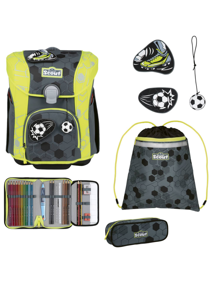 Scout Набор школьных сумок Micro Superflash Extreme, 4 предмета, цвет Soccer Star, серый
Scout Набор школьных сумок Micro Superflash Extreme, 4 предмета, цвет Soccer Star, серый