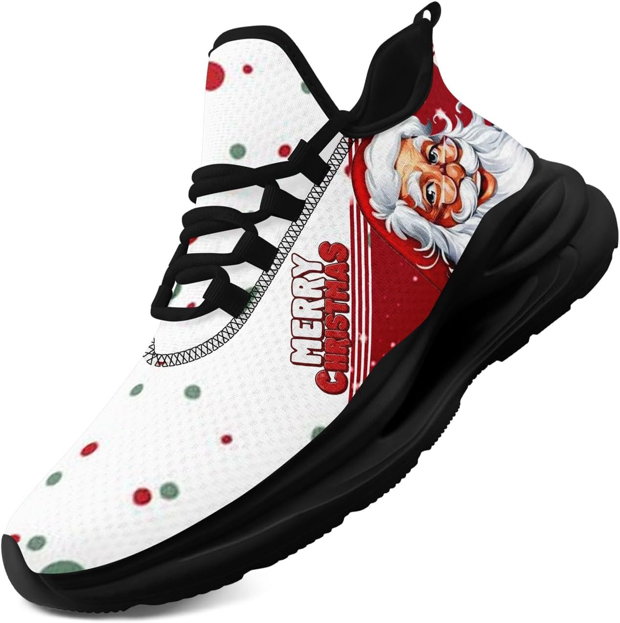 Кроссовки с рождественской тематикой Санта-Клауса для мужчин и женщин - удобные теннисные и ходовые обувь, амортизирующие спортивные кроссовки для тренировок Coolcustomize, красный
Кроссовки с рождественской тематикой Санта-Клауса для мужчин и женщин - удобные теннисные и ходовые обувь, амортизирующие спортивные кроссовки для тренировок Coolcustomize, красный