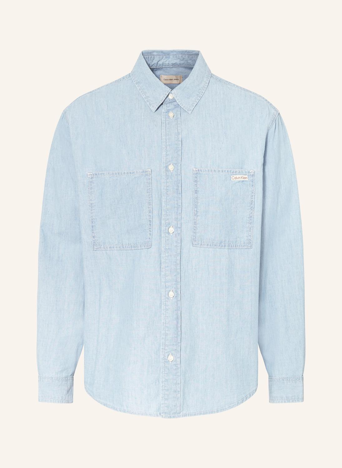 Рубашка свободного кроя в стиле джинсов Calvin Klein Jeans, голубой
Рубашка свободного кроя в стиле джинсов Calvin Klein Jeans, голубой