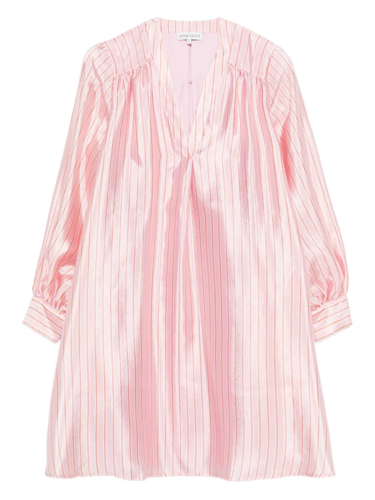 Платье в полоску Yorando с V-образным вырезом Stine Goya, розовый
Платье в полоску Yorando с V-образным вырезом Stine Goya, розовый
