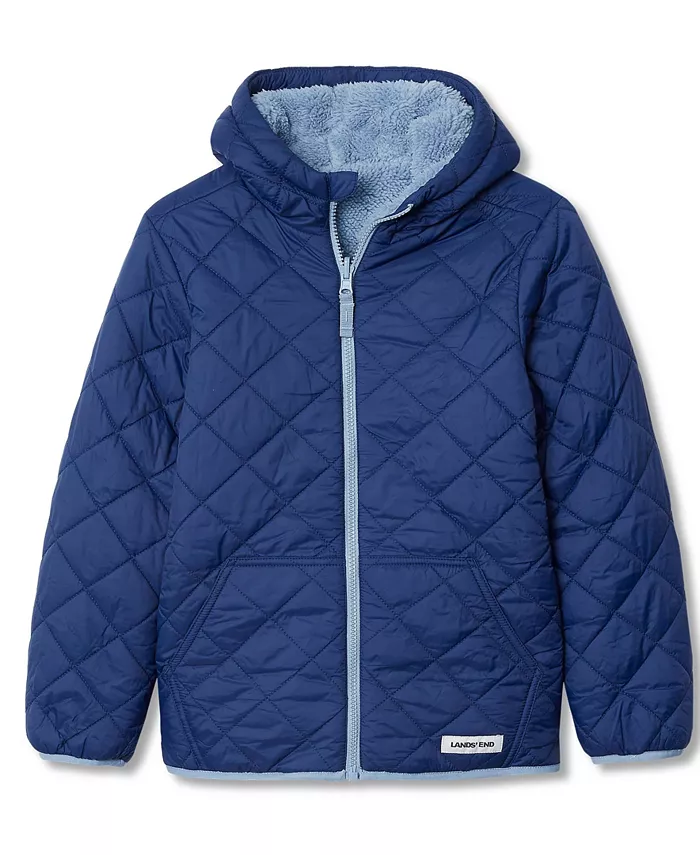Двусторонняя утепленная куртка FeatherFree для девочек с высоким ворсом Lands' End, синий
Двусторонняя утепленная куртка FeatherFree для девочек с высоким ворсом Lands' End, синий