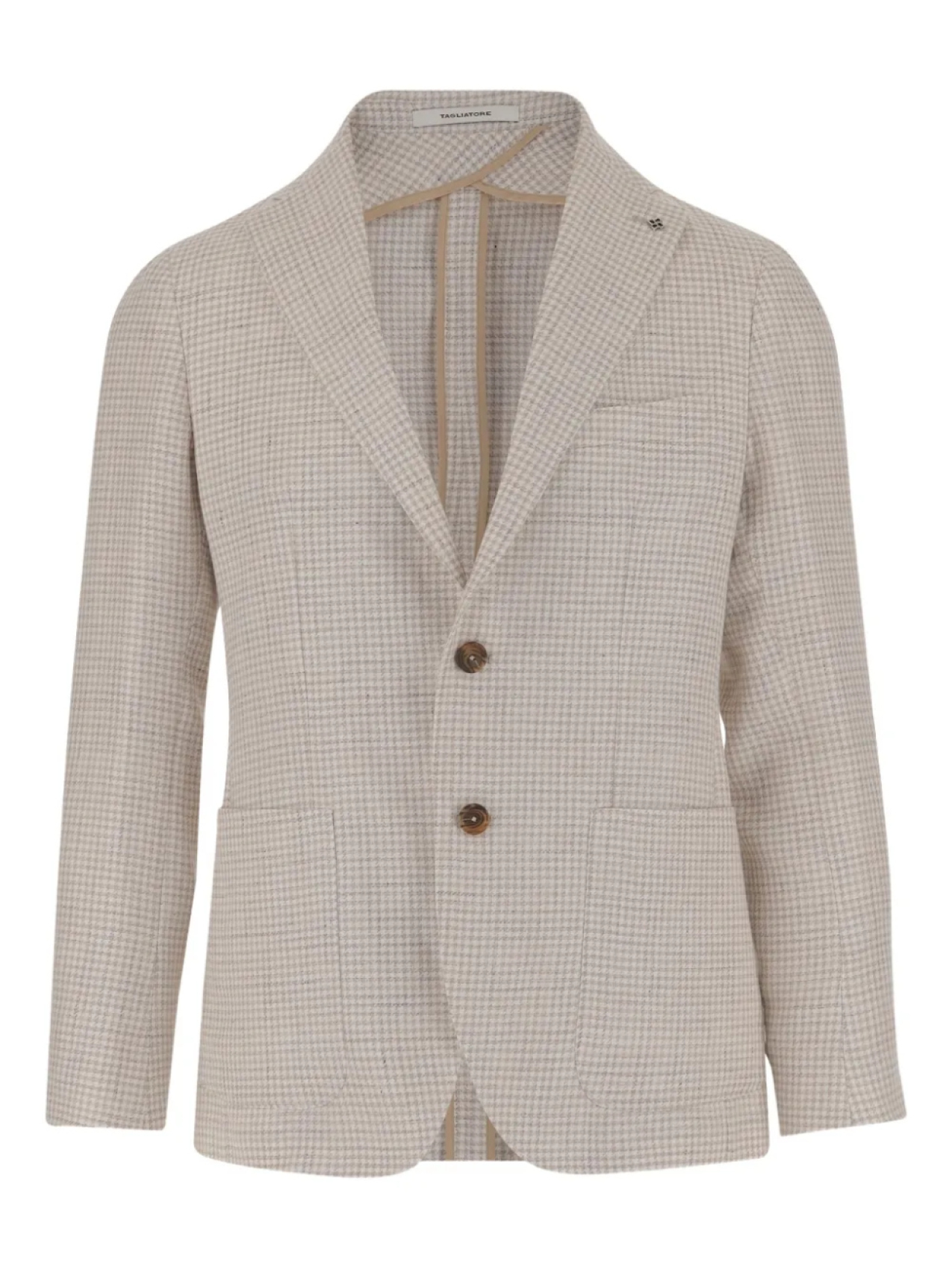 Однобортный пиджак с узором «гусиная лапка» Tagliatore, нейтральный
Однобортный пиджак с узором «гусиная лапка» Tagliatore, нейтральный