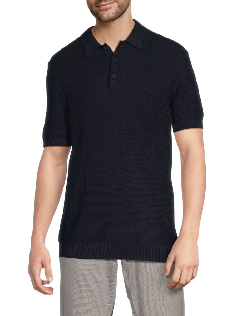 Текстурированная рубашка-поло Kenneth Cole, темно-синий
Текстурированная рубашка-поло Kenneth Cole, темно-синий