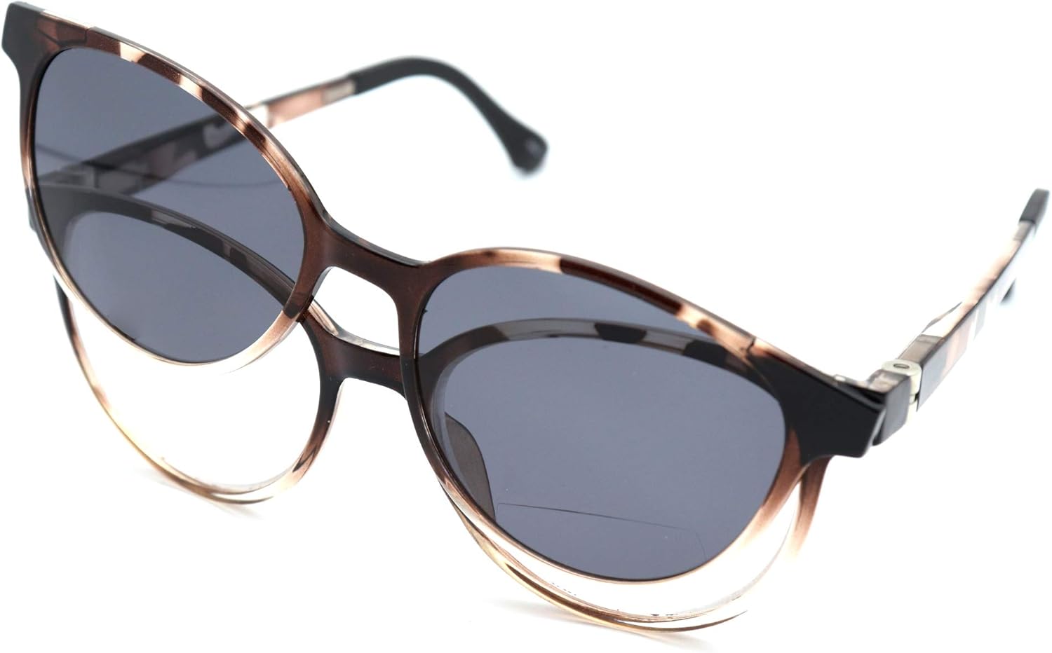 Очки ColorViper с прозрачными бифокальными линзами + поляризованные очки с магнитным креплением = поляризованные солнцезащитные очки COLOR VIPER, C1 Shiny Tortoise Fade / Clear Bifocal + Polarized Clip on
Очки ColorViper с прозрачными бифокальными линзами + поляризованные очки с магнитным креплением = поляризованные солнцезащитные очки COLOR VIPER, C1 Shiny Tortoise Fade / Clear Bifocal + Polarized Clip on