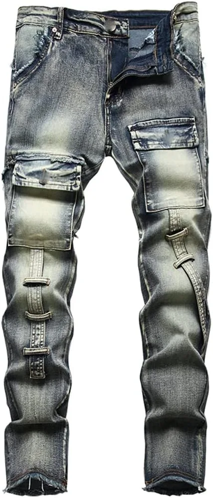 Мужские джинсы карго с карманами Vintage Retro Slim Straight SIDUFHAOPKLL
Мужские джинсы карго с карманами Vintage Retro Slim Straight SIDUFHAOPKLL