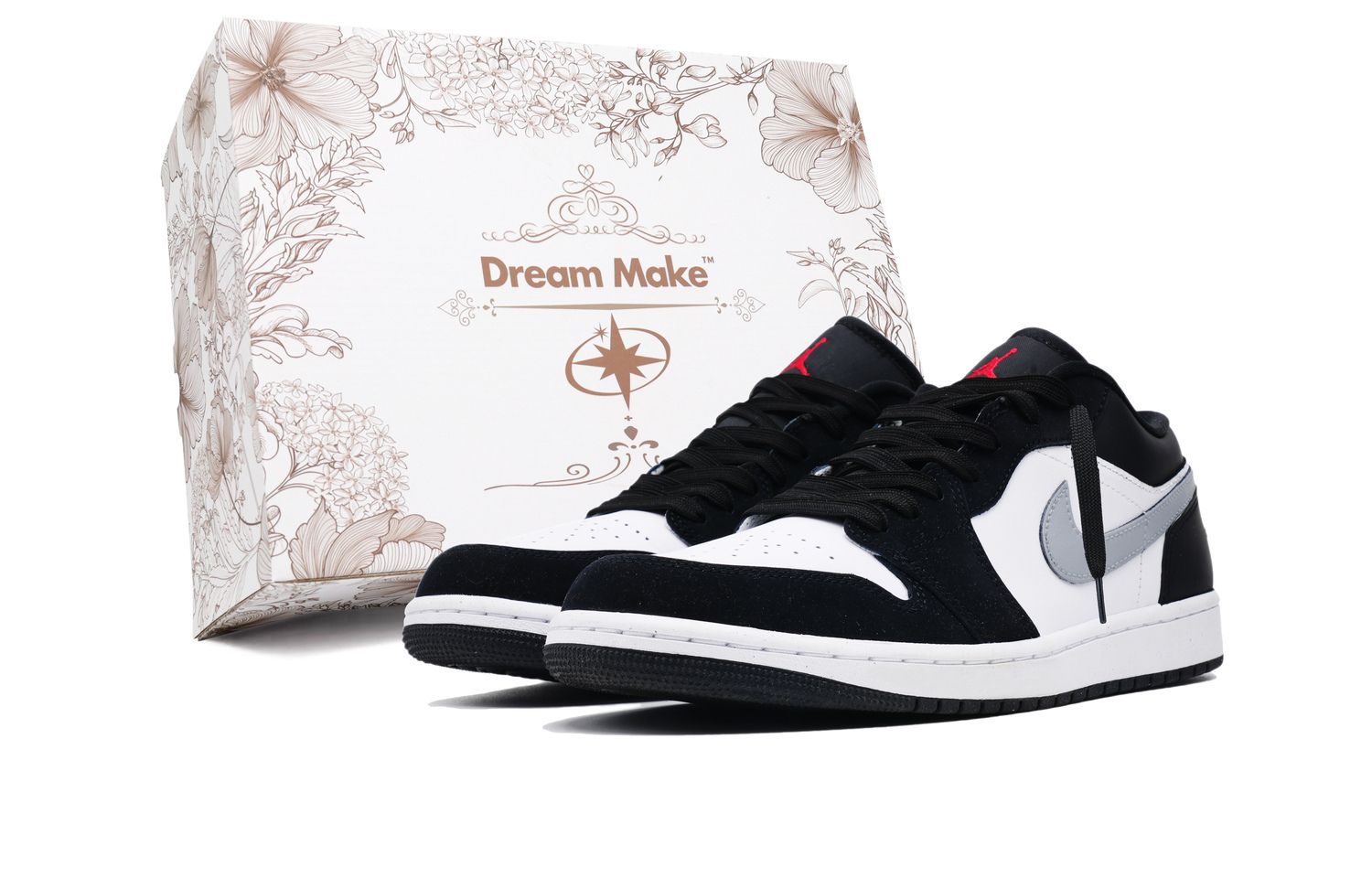 Jordan Эйр 1 противоскользящие износостойкие низкие винтажные баскетбольные кроссовки мужские черно-бело-серые черно-бело-серые W-BOX, цвет Black White Gray W-BOX
Jordan Эйр 1 противоскользящие износостойкие низкие винтажные баскетбольные кроссовки мужские черно-бело-серые черно-бело-серые W-BOX, цвет Black White Gray W-BOX