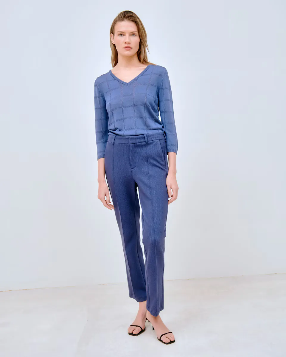 Женские брюки из фактурного трикотажа Lasserre, синий
Женские брюки из фактурного трикотажа Lasserre, синий