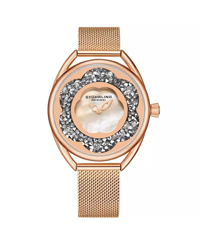 Женские часы-браслет из нержавеющей стали с сетчатым ремешком, розовое золото, 38 мм Stuhrling, розовый
Женские часы-браслет из нержавеющей стали с сетчатым ремешком, розовое золото, 38 мм Stuhrling, розовый
