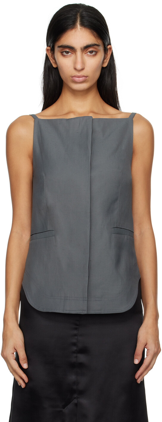 Серая майка Mihant Loulou Studio
Серая майка Mihant Loulou Studio