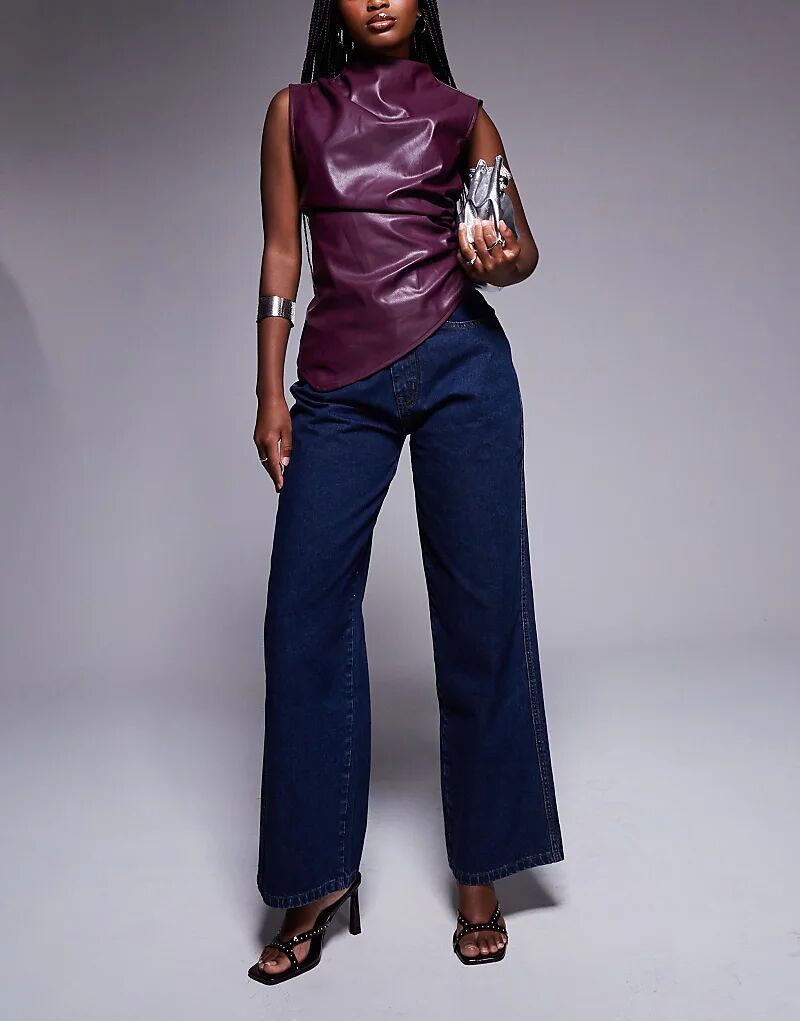 Джинсы с широкими штанинами цвета индиго Kaiia
Джинсы с широкими штанинами цвета индиго Kaiia