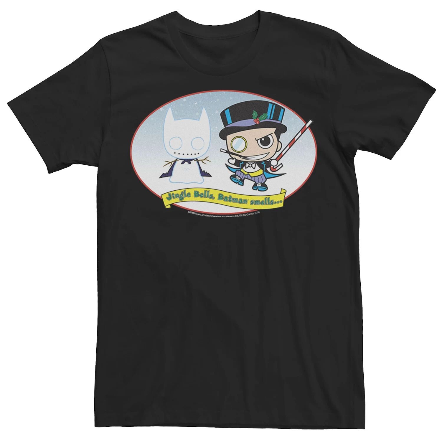 Мужская футболка DC Comics The Penguin Jingle Bells Batman Smells Christmas Tee, Черная Licensed Character, черный
Мужская футболка DC Comics The Penguin Jingle Bells Batman Smells Christmas Tee, Черная Licensed Character, черный