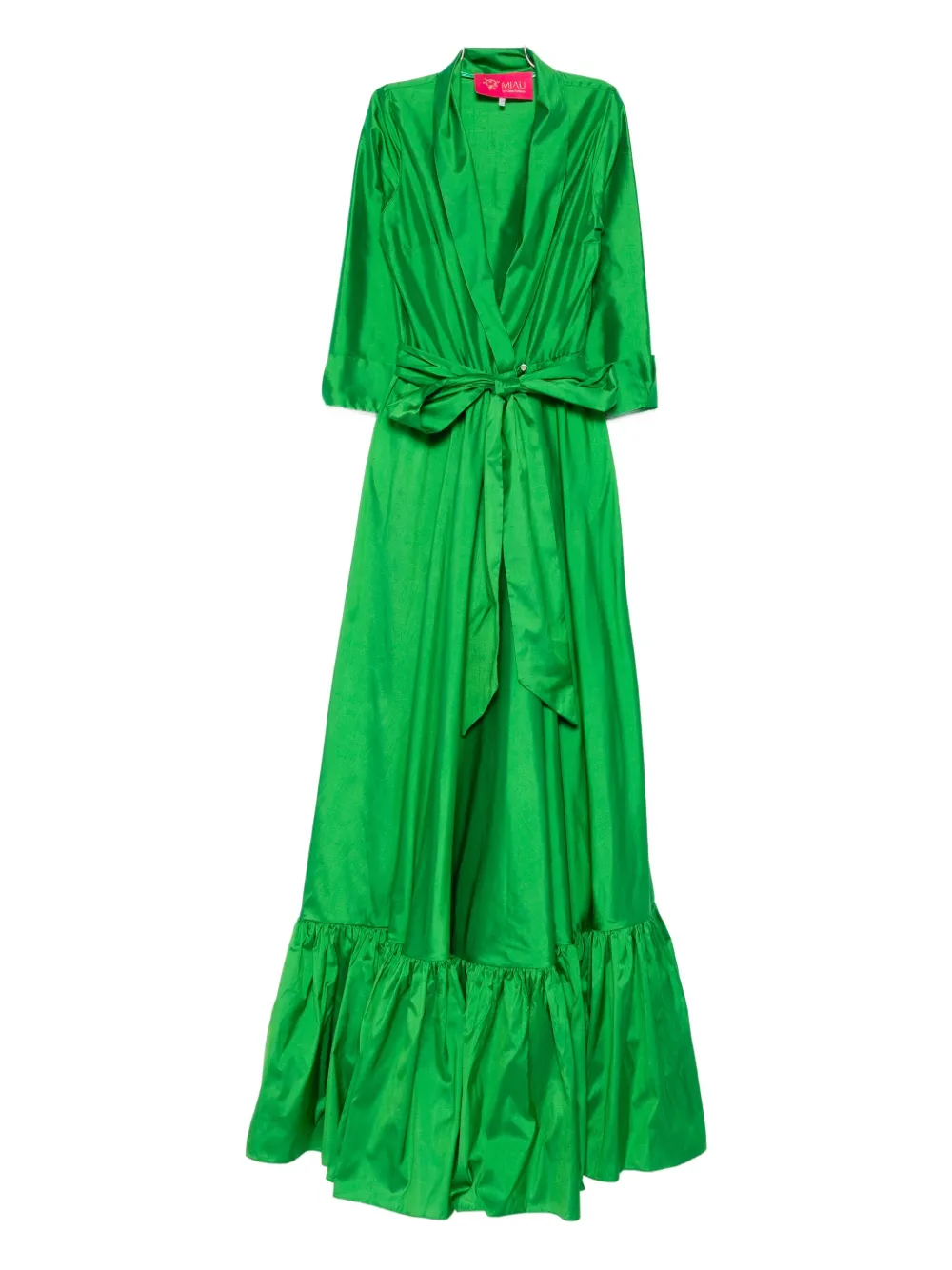 Платье макси с оборками MIAU by Clara Rotescu, зеленый
Платье макси с оборками MIAU by Clara Rotescu, зеленый