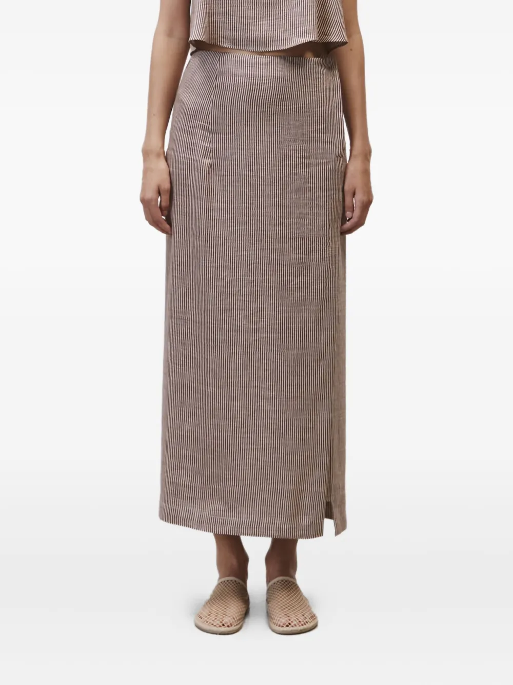 Полосатая юбка с разрезом Alysi, красный
Полосатая юбка с разрезом Alysi, красный