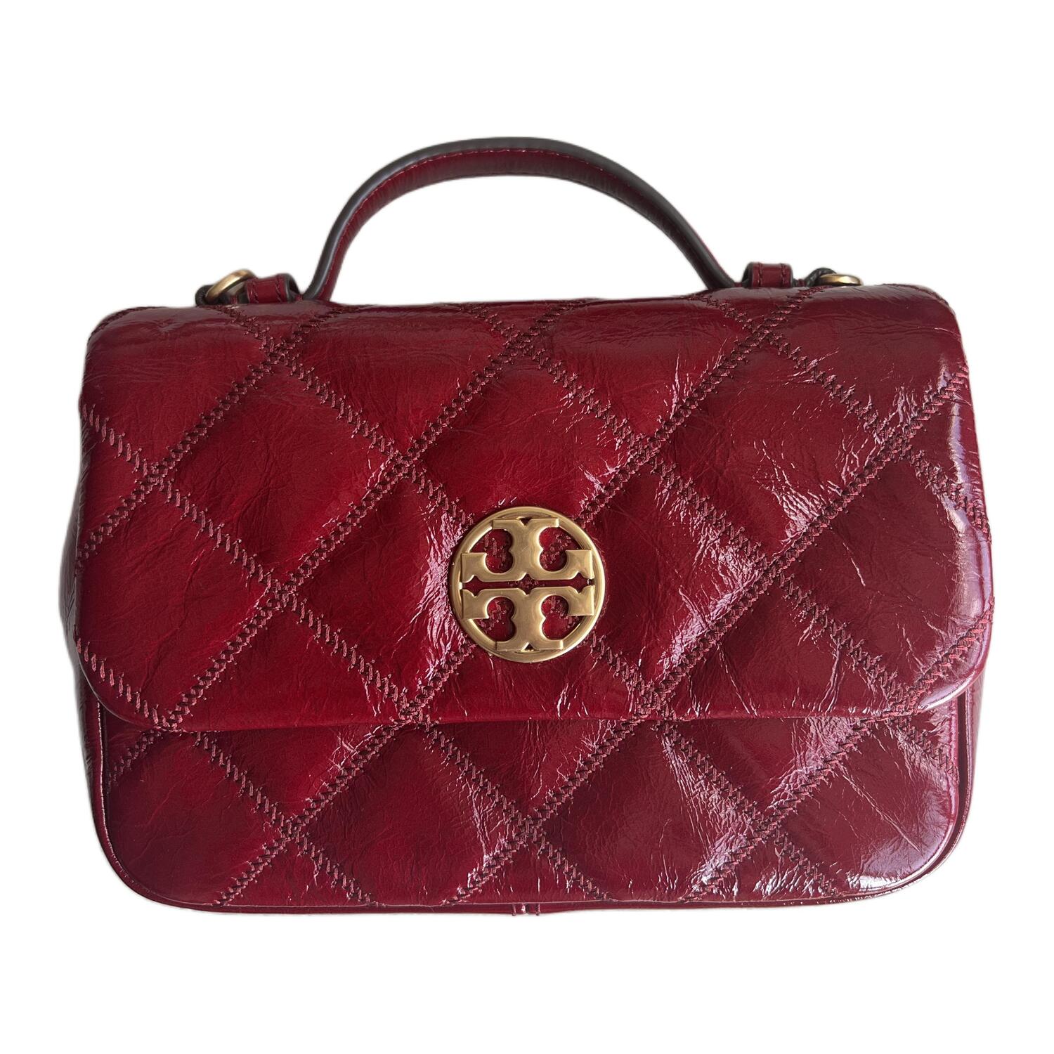 TORY BURCH Сумка кросс-боди TB Willa Goat Waxed Leather женская red
TORY BURCH Сумка кросс-боди TB Willa Goat Waxed Leather женская red