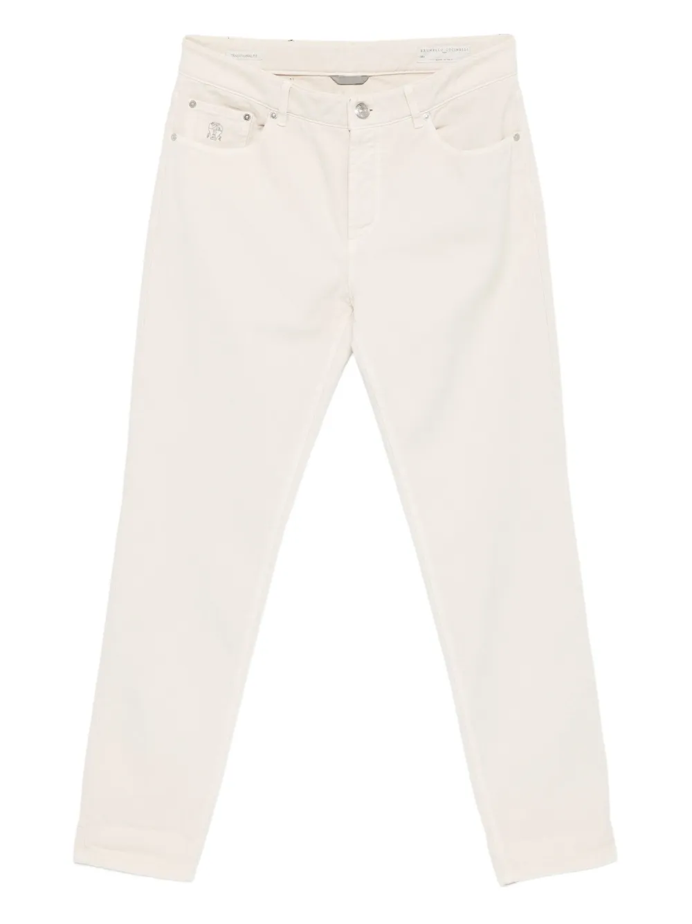 Джинсы с вышитым логотипом Brunello Cucinelli, нейтральный
Джинсы с вышитым логотипом Brunello Cucinelli, нейтральный