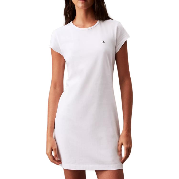 Платье с короткими рукавами от Calvin Klein Bright White 
Платье с короткими рукавами от Calvin Klein Bright White