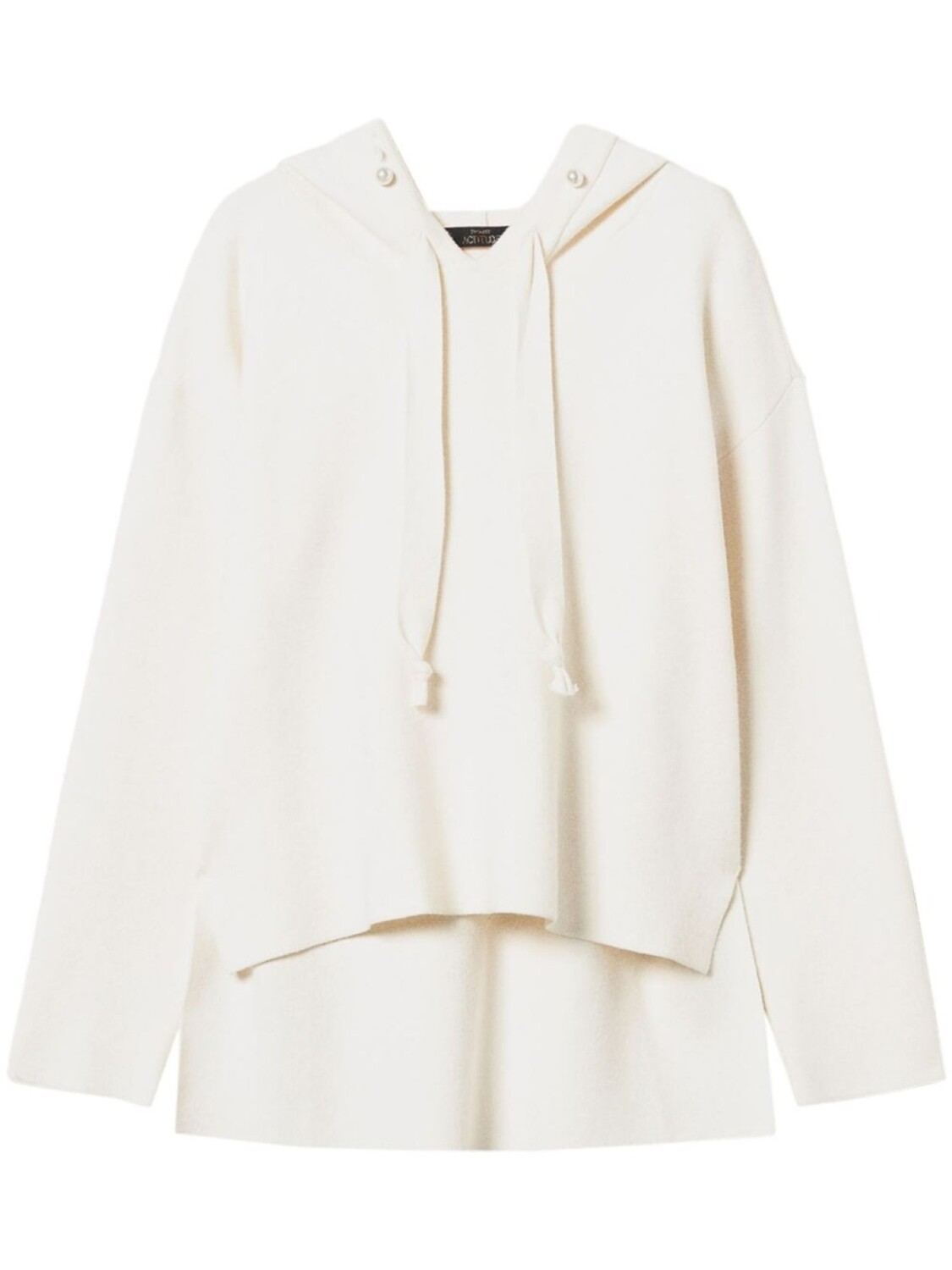 Толстовка с капюшоном, украшенная искусственным жемчугом TWINSET, белый
Толстовка с капюшоном, украшенная искусственным жемчугом TWINSET, белый