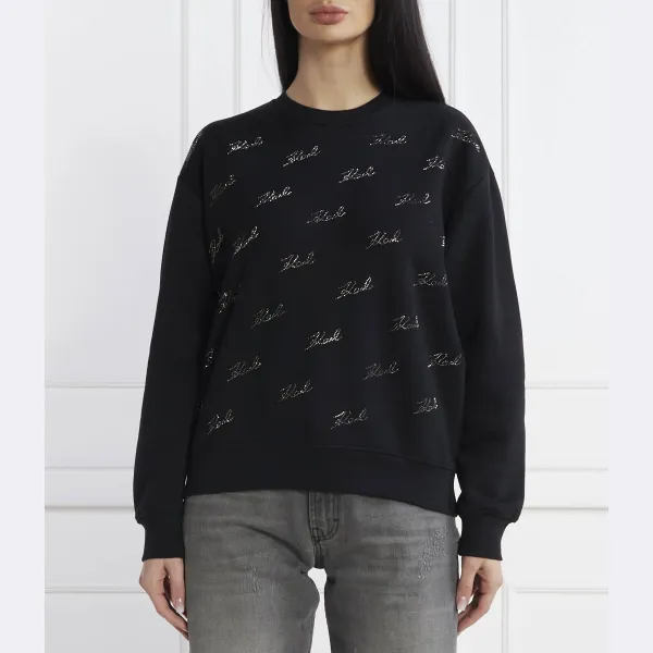 Толстовка свободного кроя karl со стразами Karl Lagerfeld, черный
Толстовка свободного кроя karl со стразами Karl Lagerfeld, черный