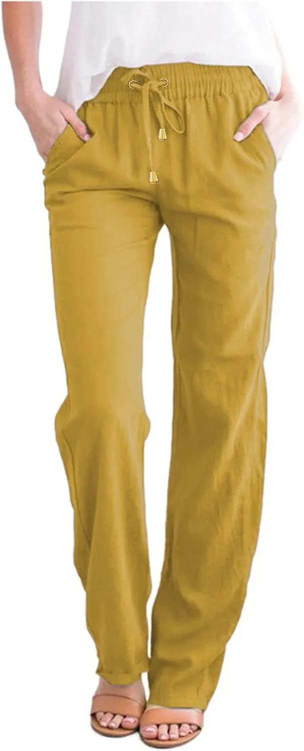 Женские льняные укороченные брюки-кюлоты с завязками Mgoohoen
Женские льняные укороченные брюки-кюлоты с завязками Mgoohoen