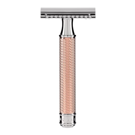 Бритва Muhle, R89 Rose Gold с закрытым гребнем
Бритва Muhle, R89 Rose Gold с закрытым гребнем