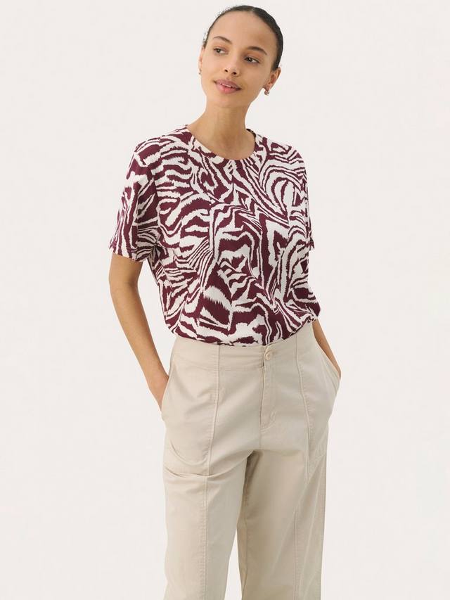 NahidPW футболка с коротким рукавом из хлопка с животным принтом Part Two, Red/Multi
NahidPW футболка с коротким рукавом из хлопка с животным принтом Part Two, Red/Multi