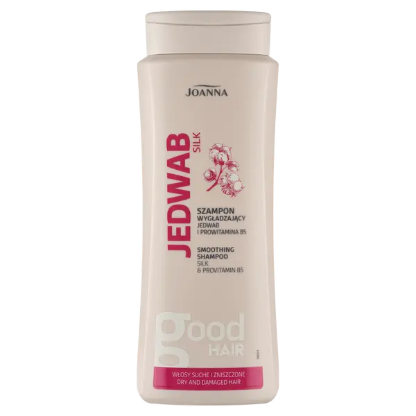 Разглаживающий шампунь для поврежденных волос, 400 мл Joanna Jedwab
Разглаживающий шампунь для поврежденных волос, 400 мл Joanna Jedwab