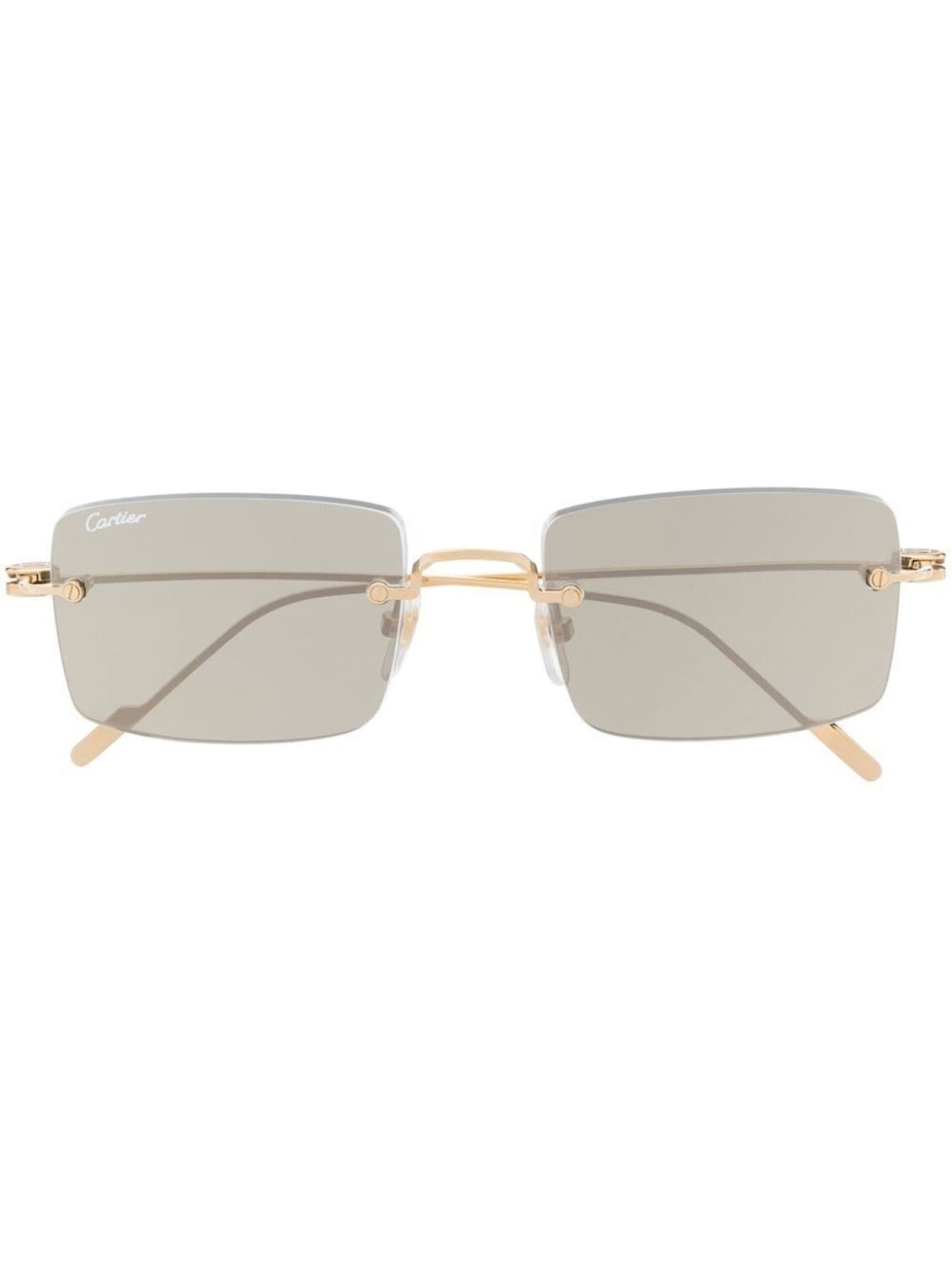 Cartier Eyewear солнцезащитные очки Signature C de Cartier Precious в прямоугольной оправе, золотистый
Cartier Eyewear солнцезащитные очки Signature C de Cartier Precious в прямоугольной оправе, золотистый