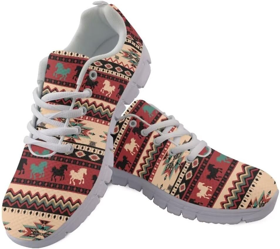 Кроссовки Jeiento с нескользящей подошвой для женщин и мужчин, модные кеды, удобная спортивная обувь для тренировок, подростковые девочки, повседневная обувь из сетки, плоская подошва, Aztec Tribal Horse
Кроссовки Jeiento с нескользящей подошвой для женщин и мужчин, модные кеды, удобная спортивная обувь для тренировок, подростковые девочки, повседневная обувь из сетки, плоская подошва, Aztec Tribal Horse