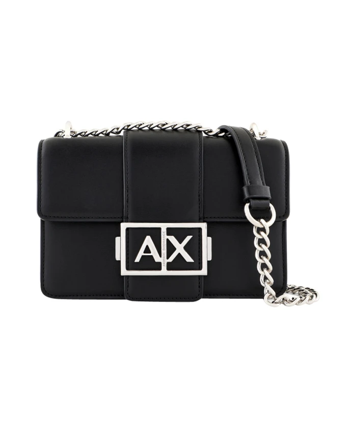 Сумка через плечо с металлическим логотипом Armani Exchange, черный
Сумка через плечо с металлическим логотипом Armani Exchange, черный