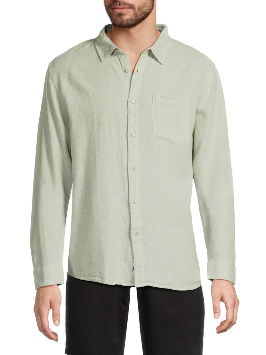 Рубашка из однотонной льняной ткани Vintage Summer, цвет Sage
Рубашка из однотонной льняной ткани Vintage Summer, цвет Sage