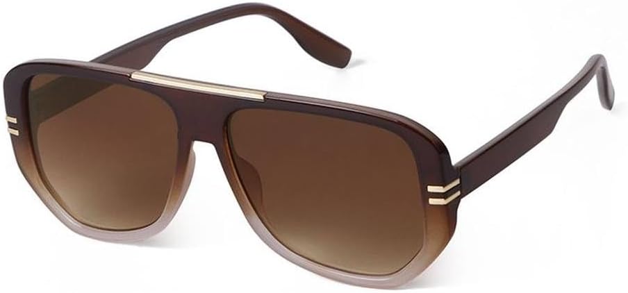 Модные солнцезащитные очки для женщин, прямоугольная оправа коричневого цвета с заклепками, декор для мужчин, солнцезащитные очки с защитой от УФ-излучения UV400 HVTVTLA, C8
Модные солнцезащитные очки для женщин, прямоугольная оправа коричневого цвета с заклепками, декор для мужчин, солнцезащитные очки с защитой от УФ-излучения UV400 HVTVTLA, C8