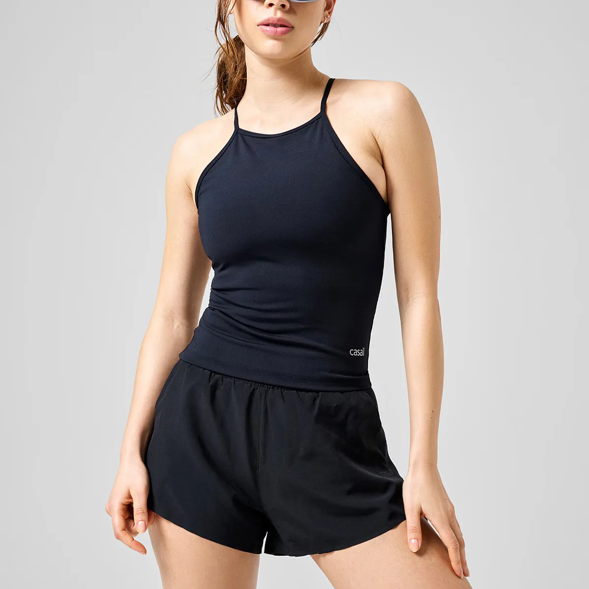 Женская майка с встроенным бюстгальтером на запах Casall, черный
Женская майка с встроенным бюстгальтером на запах Casall, черный