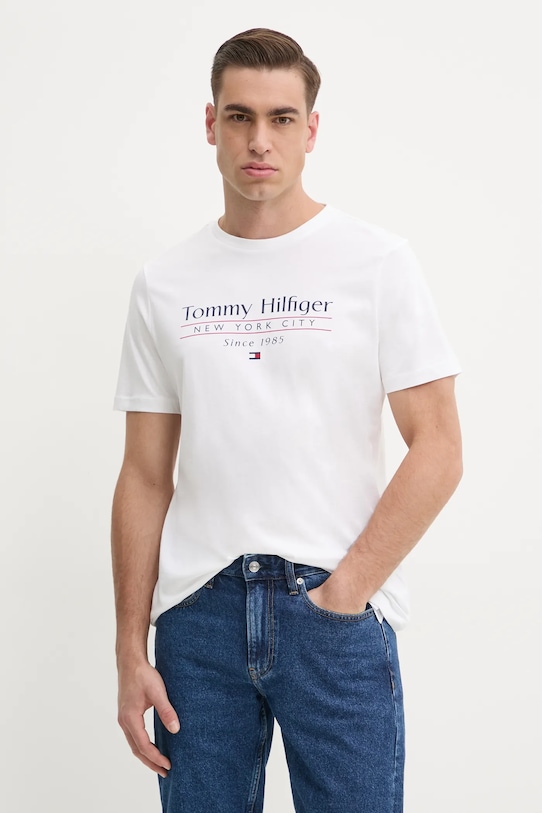 Хлопковая футболка Tommy Hilfiger, белый
Хлопковая футболка Tommy Hilfiger, белый