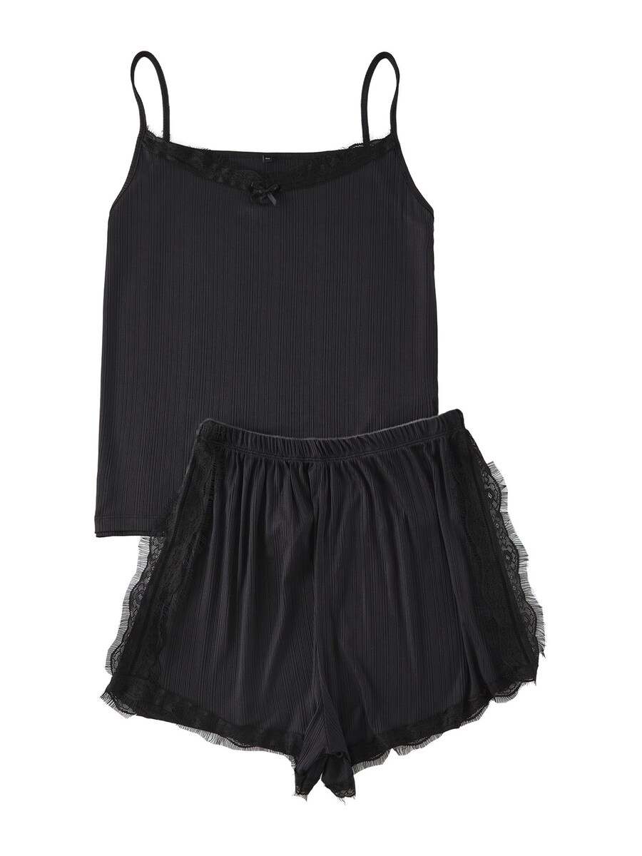 Короткий пижамный комплект Trendyol Curve, черный
Короткий пижамный комплект Trendyol Curve, черный